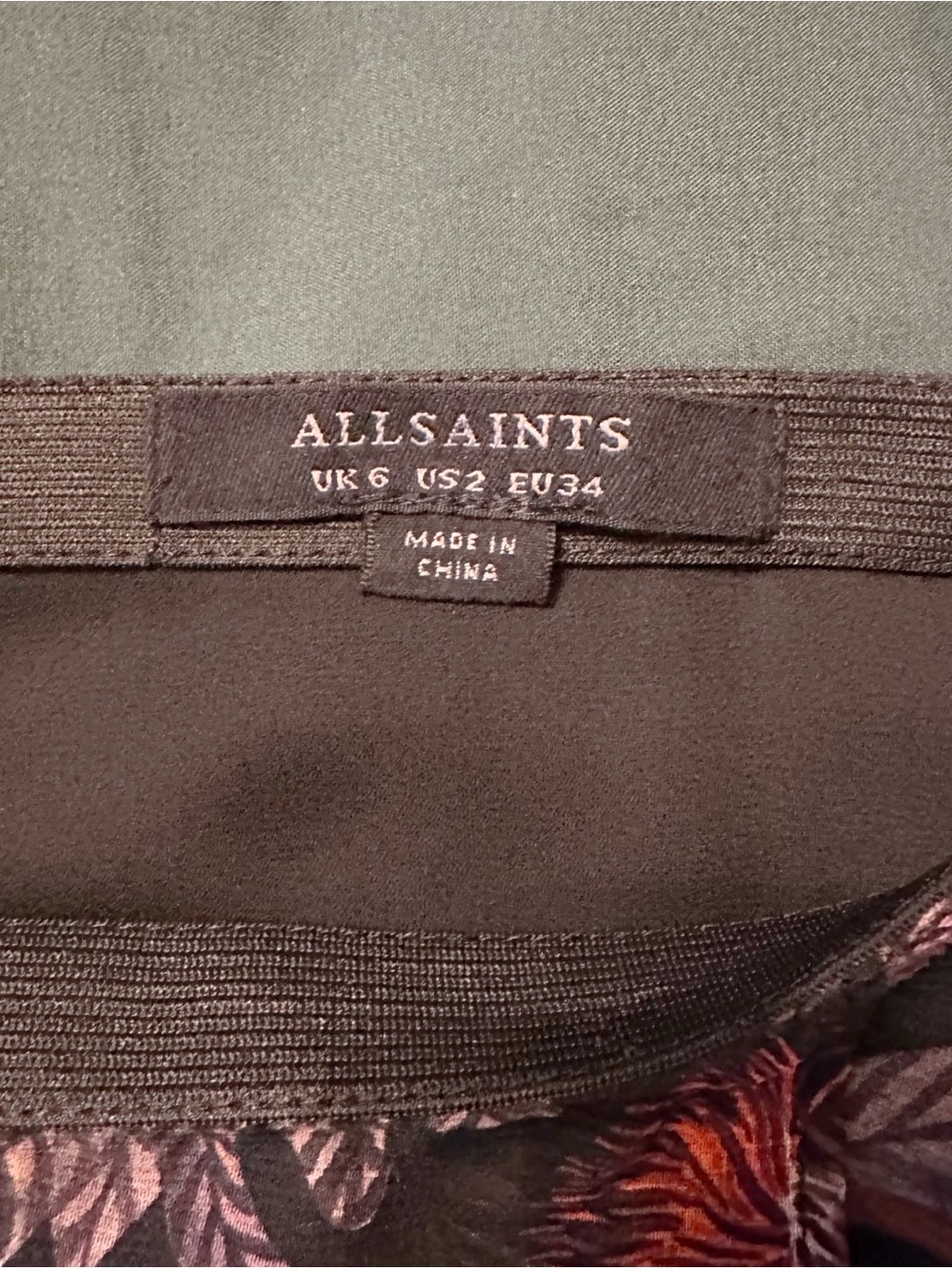 All Saints Slvina Harris Floral Woven Maxi Skirt Size 2 - Picture 13 of 14